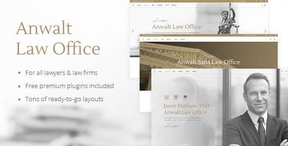 Anwalt – Law Firm and Lawyer WordPress Theme