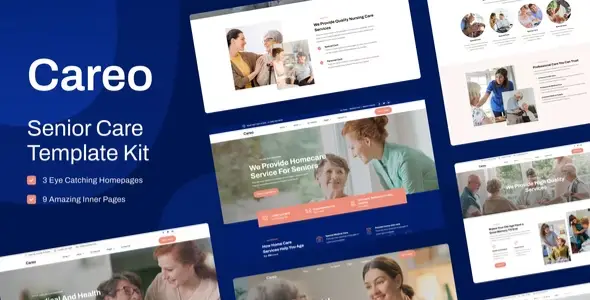 Careo – Elderly & Senior Care Elementor Template Kit
